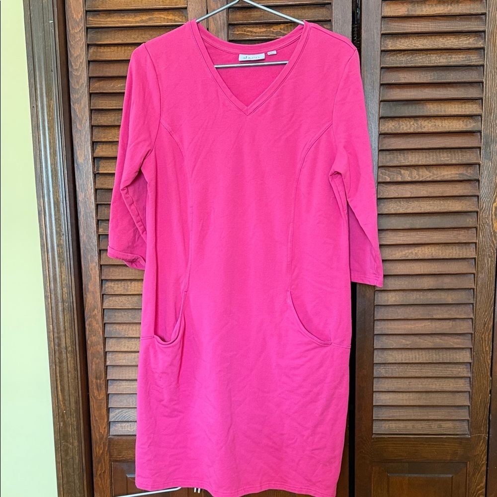 d&co Active Pink V-Neck Dress